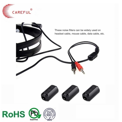 Buy Black Plastic Case Hole 3.5/6.5/7/8/9/10/11/13mm Snap Scrc Type  Split Clamp Ferrite Core online manufacture