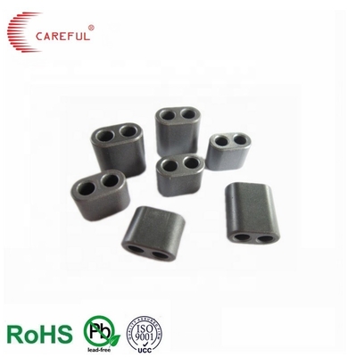 Fábrica de China Ventas directas cuidadosas RID7 * 6.8 * 5.6 núcleo de ferrita de balón con dos agujeros NiZn núcleo de ferrita de balón RF de múltiples aberturas